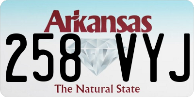 AR license plate 258VYJ