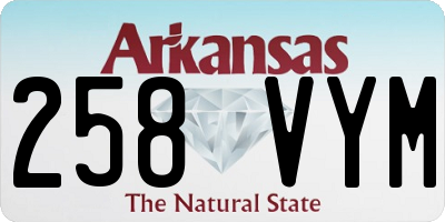 AR license plate 258VYM