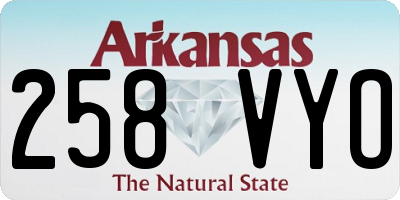 AR license plate 258VYO