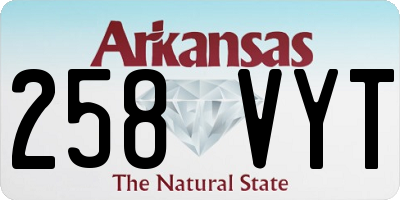 AR license plate 258VYT