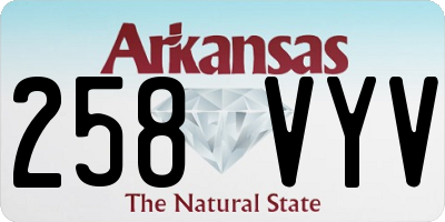 AR license plate 258VYV