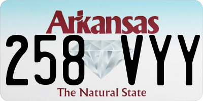 AR license plate 258VYY