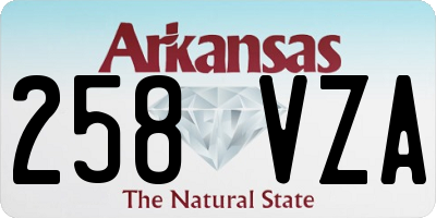 AR license plate 258VZA