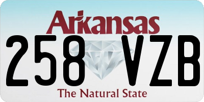 AR license plate 258VZB