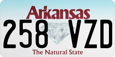 AR license plate 258VZD