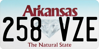 AR license plate 258VZE