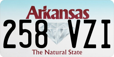 AR license plate 258VZI