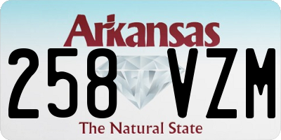 AR license plate 258VZM