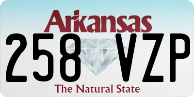 AR license plate 258VZP