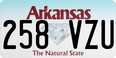 AR license plate 258VZU