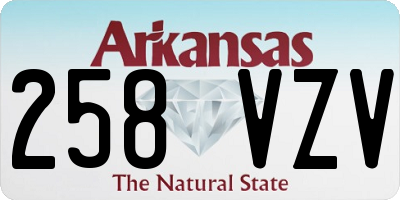 AR license plate 258VZV
