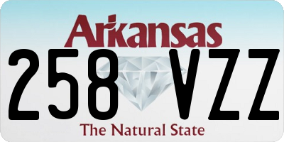 AR license plate 258VZZ
