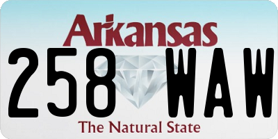 AR license plate 258WAW