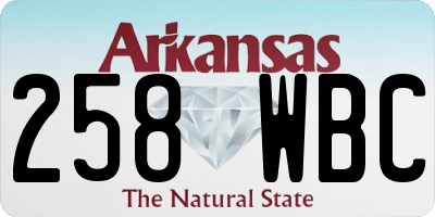 AR license plate 258WBC