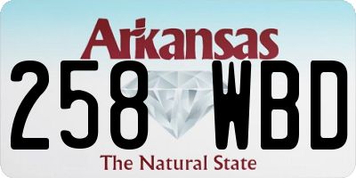 AR license plate 258WBD
