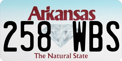 AR license plate 258WBS