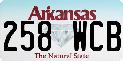 AR license plate 258WCB