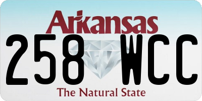 AR license plate 258WCC