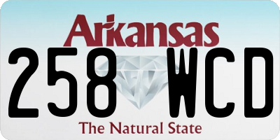 AR license plate 258WCD