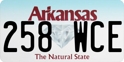 AR license plate 258WCE