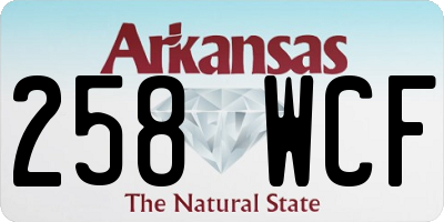 AR license plate 258WCF