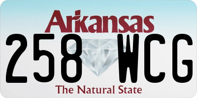 AR license plate 258WCG