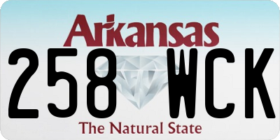 AR license plate 258WCK