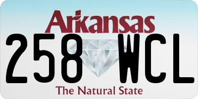 AR license plate 258WCL