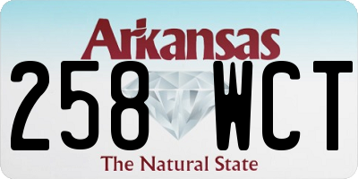 AR license plate 258WCT