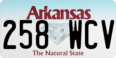 AR license plate 258WCV