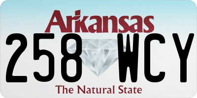AR license plate 258WCY
