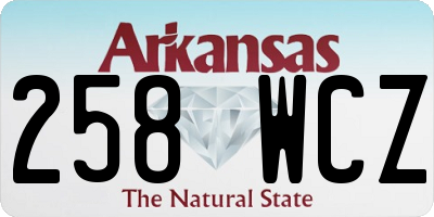 AR license plate 258WCZ