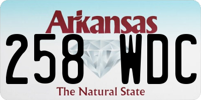 AR license plate 258WDC