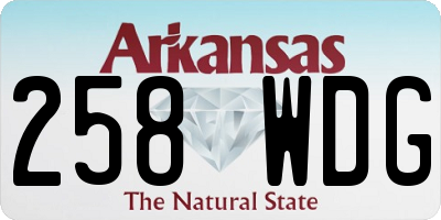 AR license plate 258WDG