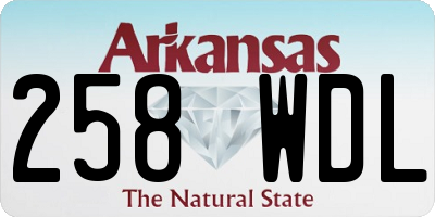 AR license plate 258WDL