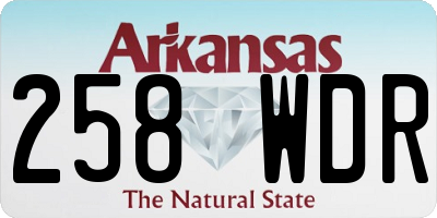 AR license plate 258WDR