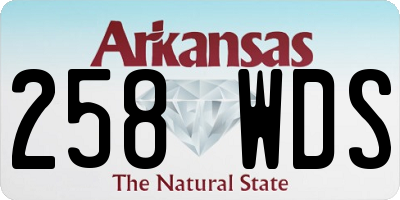 AR license plate 258WDS