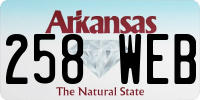 AR license plate 258WEB