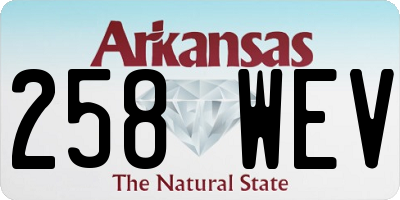 AR license plate 258WEV