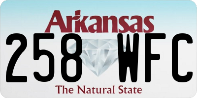 AR license plate 258WFC