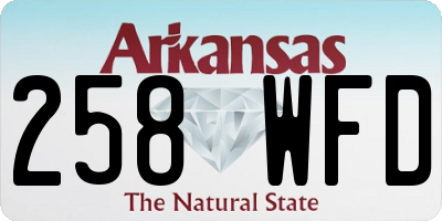AR license plate 258WFD
