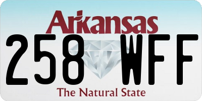 AR license plate 258WFF
