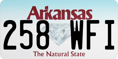 AR license plate 258WFI