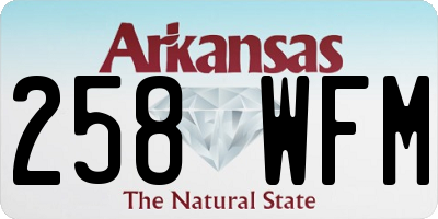 AR license plate 258WFM