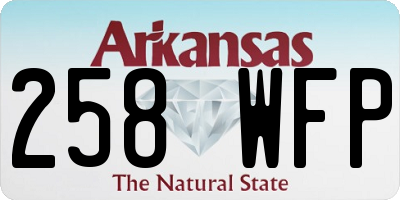 AR license plate 258WFP