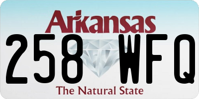 AR license plate 258WFQ