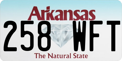 AR license plate 258WFT