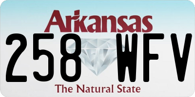 AR license plate 258WFV