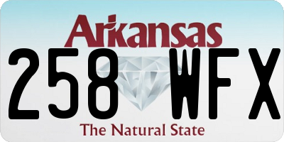 AR license plate 258WFX