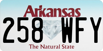 AR license plate 258WFY